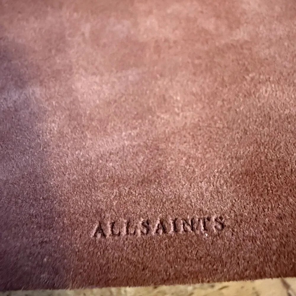 ALLSAINTS Maya Leather Shoulder Bal Calfskin In Rust Color